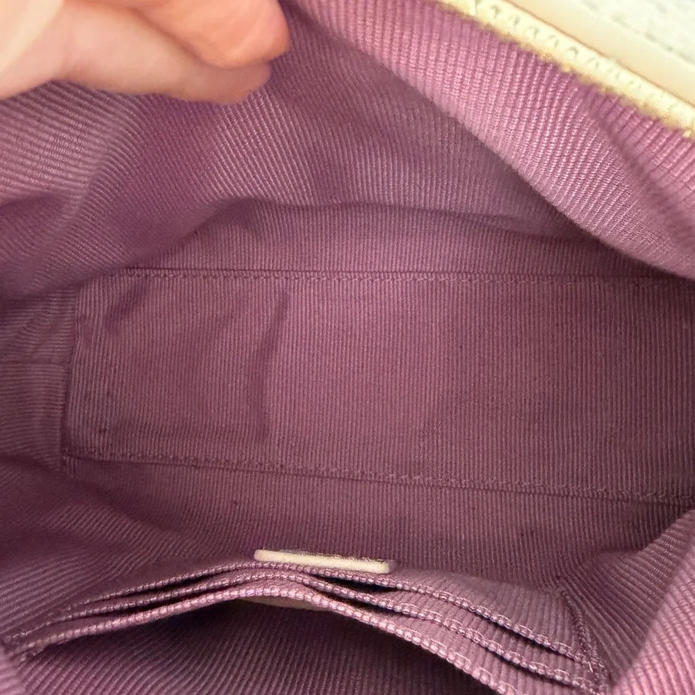 Furla Cream Shoulder Bag with Pink Butterfly Motif - Picture 9 of 11